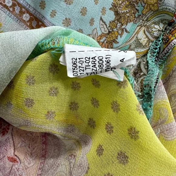 Zara sheer patch work button down shirt - Picture 11 of 11